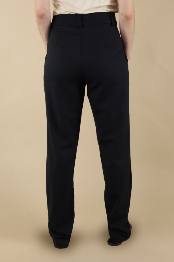 Pantalón Negro De Vestir Para Dama Elegante Oficina Moda Mujer
